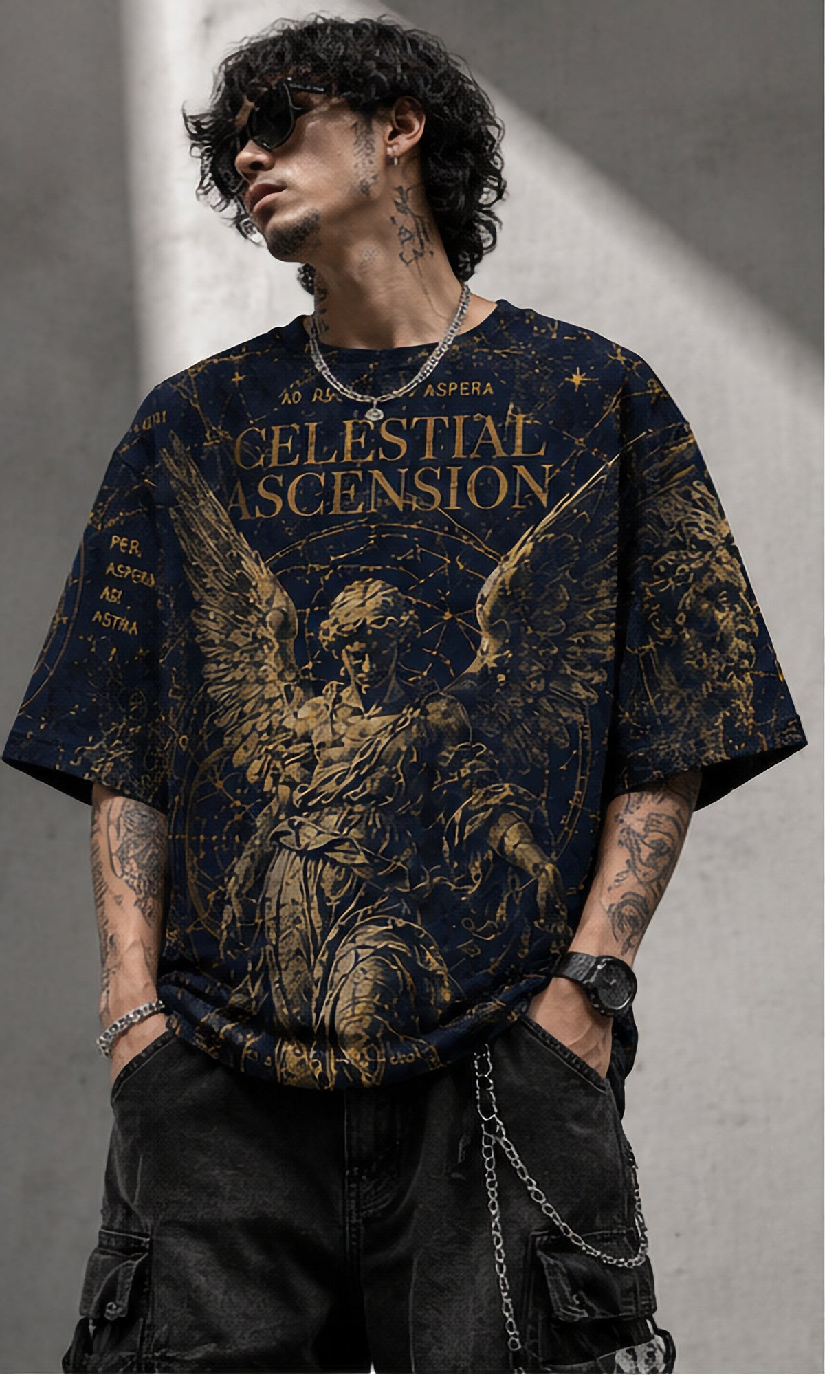 Celestial Ascension Oversized Tee