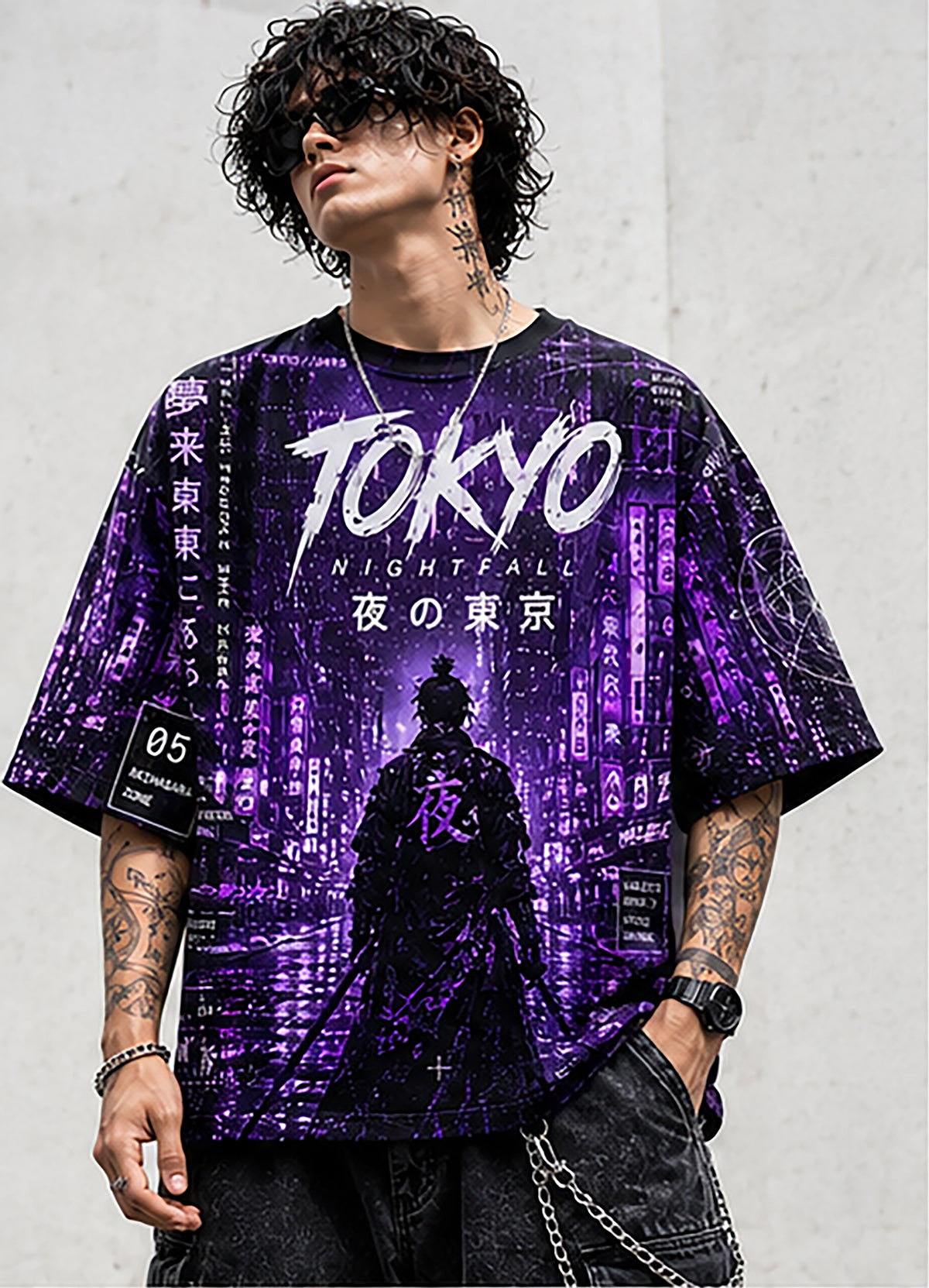 Tokyo Nightfall Oversized Tee