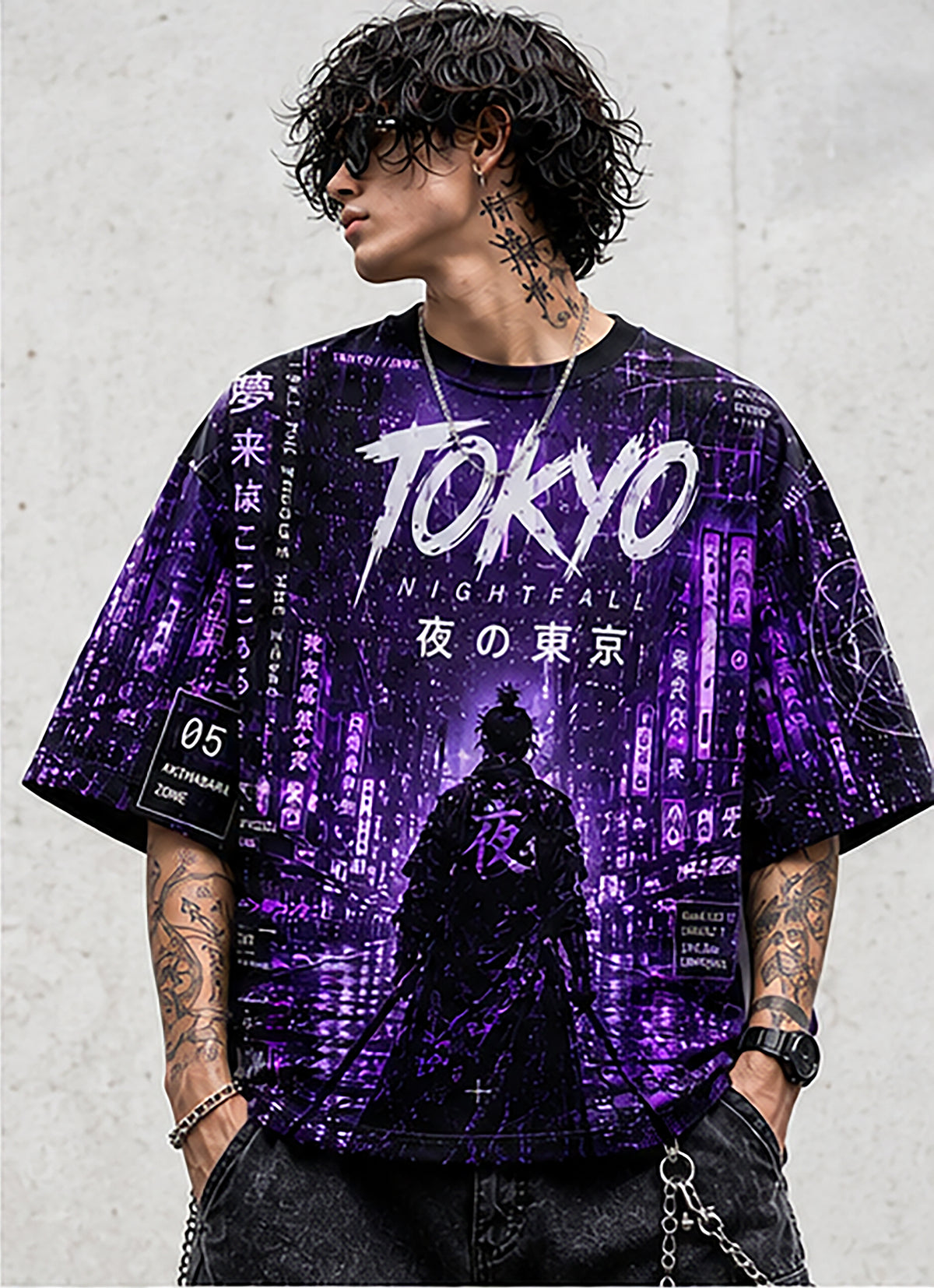 Tokyo Nightfall Oversized Tee