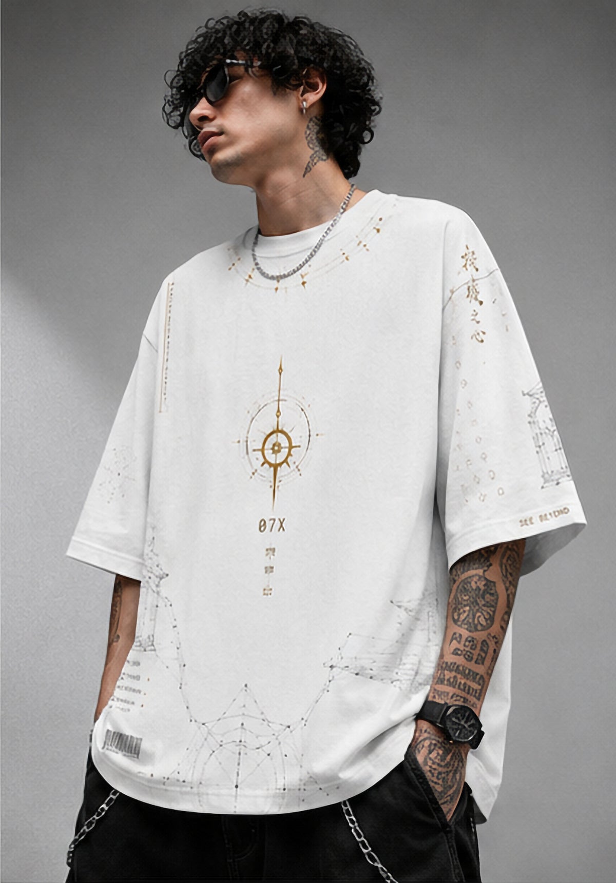 Bio-Mechanical Monk Oversized Tee