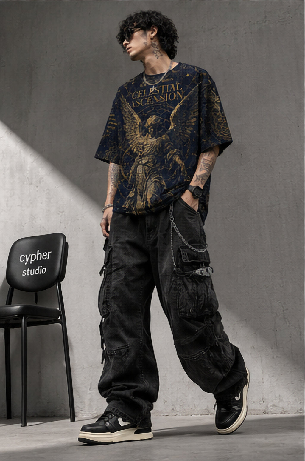 Celestial Ascension Oversized Tee