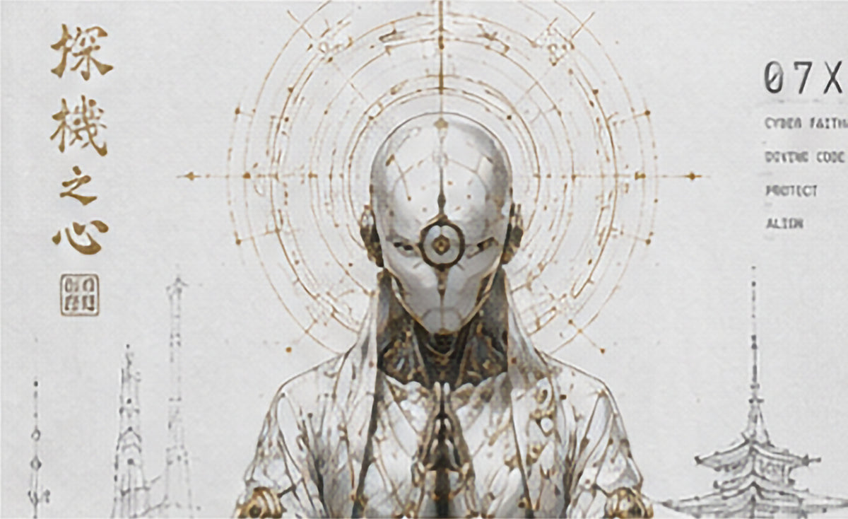 Bio-Mechanical Monk Oversized Tee