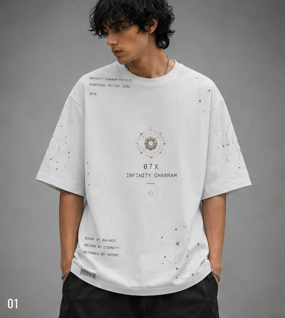 Infinity Chakram Oversized Tee