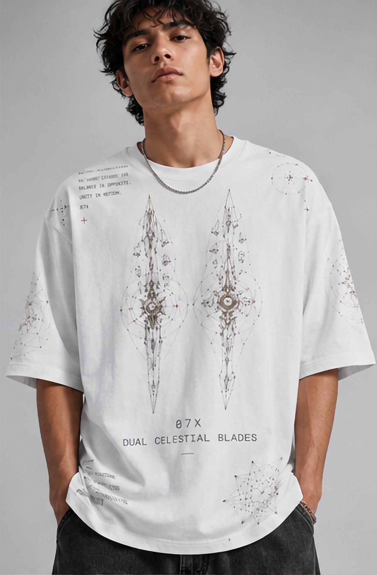 Eclipse Twin Blades Oversized Tee
