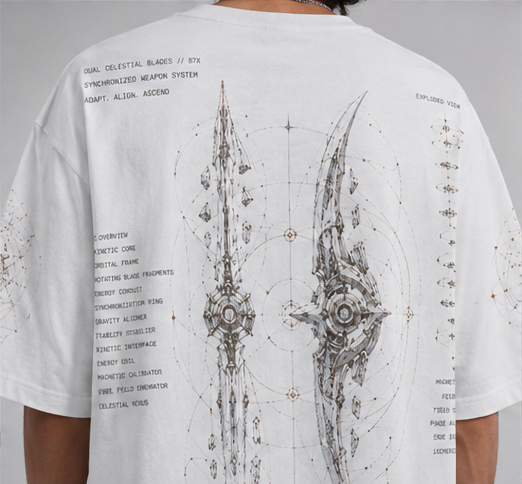 Eclipse Twin Blades Oversized Tee
