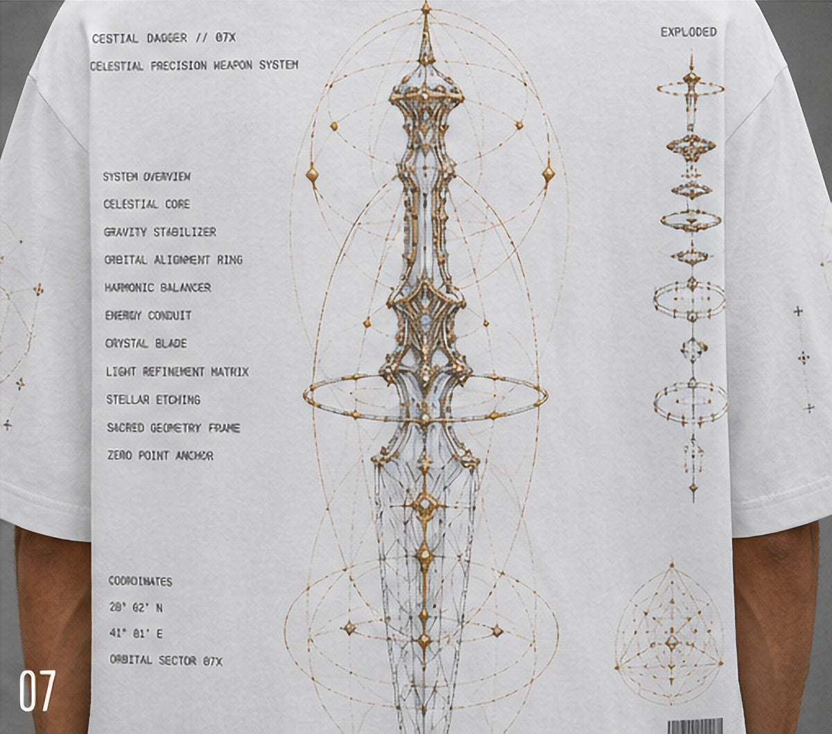 Celestial Dagger Oversized Tee