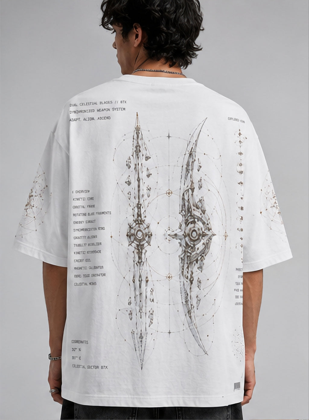 Eclipse Twin Blades Oversized Tee