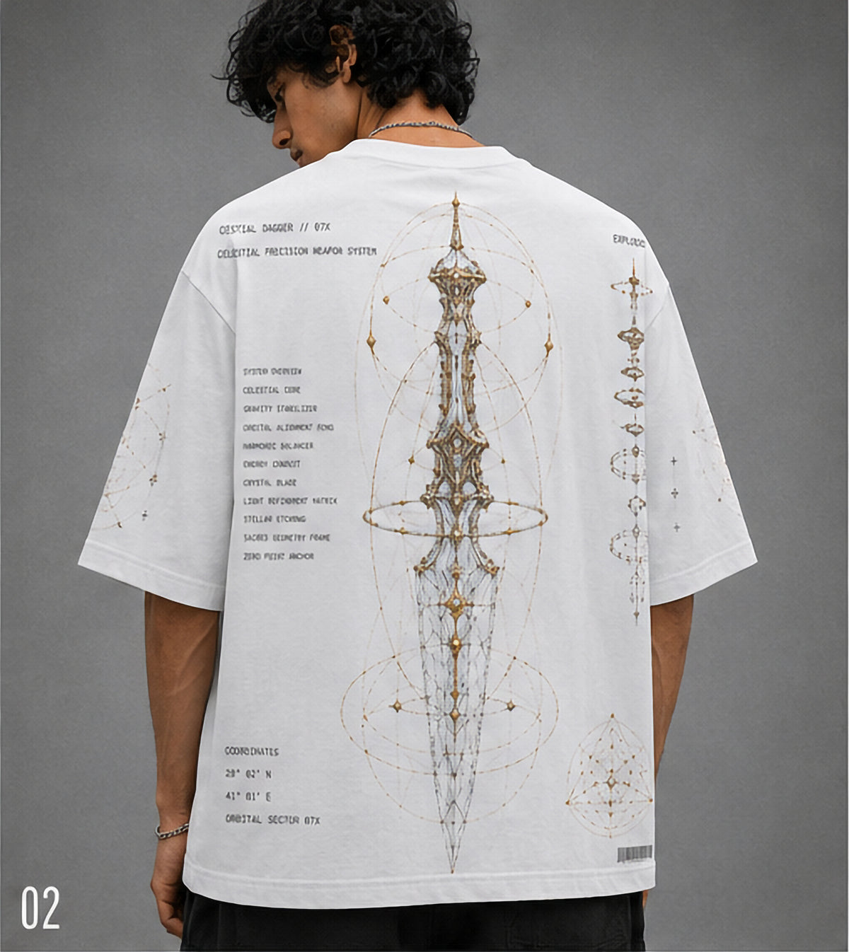 Celestial Dagger Oversized Tee