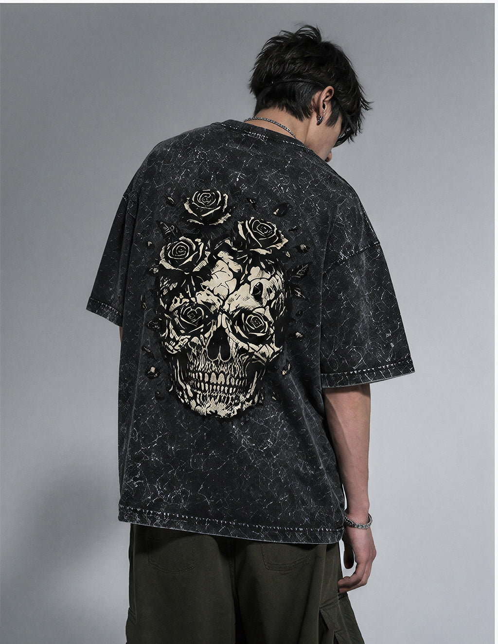 DEAD DREAMS Acid Washed Oversized Tee