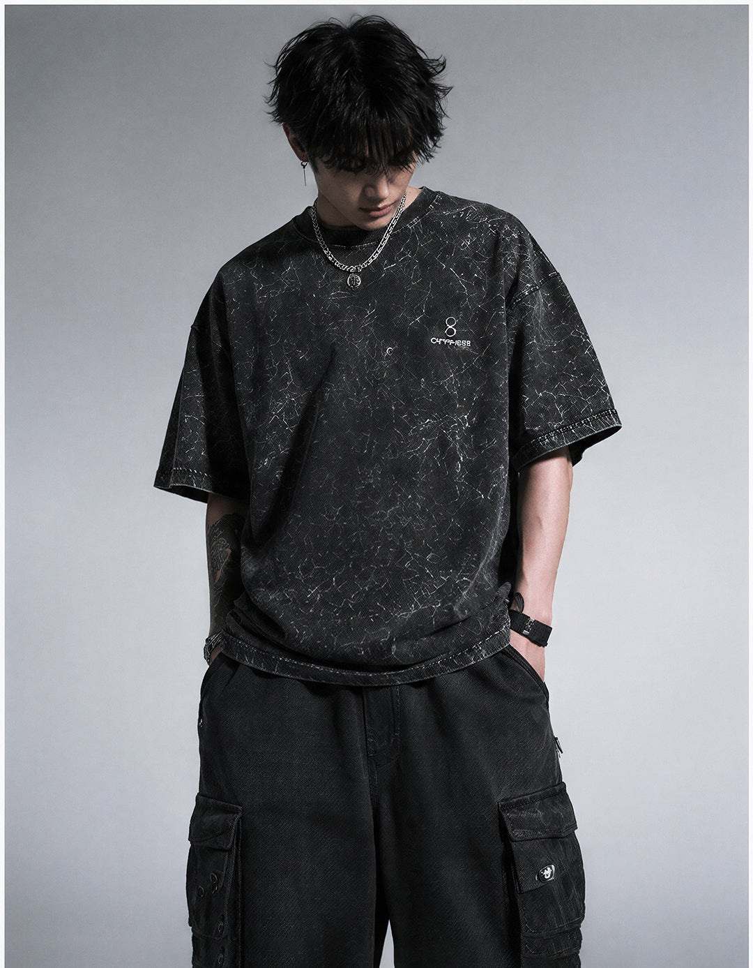 DEAD DREAMS Acid Washed Oversized Tee
