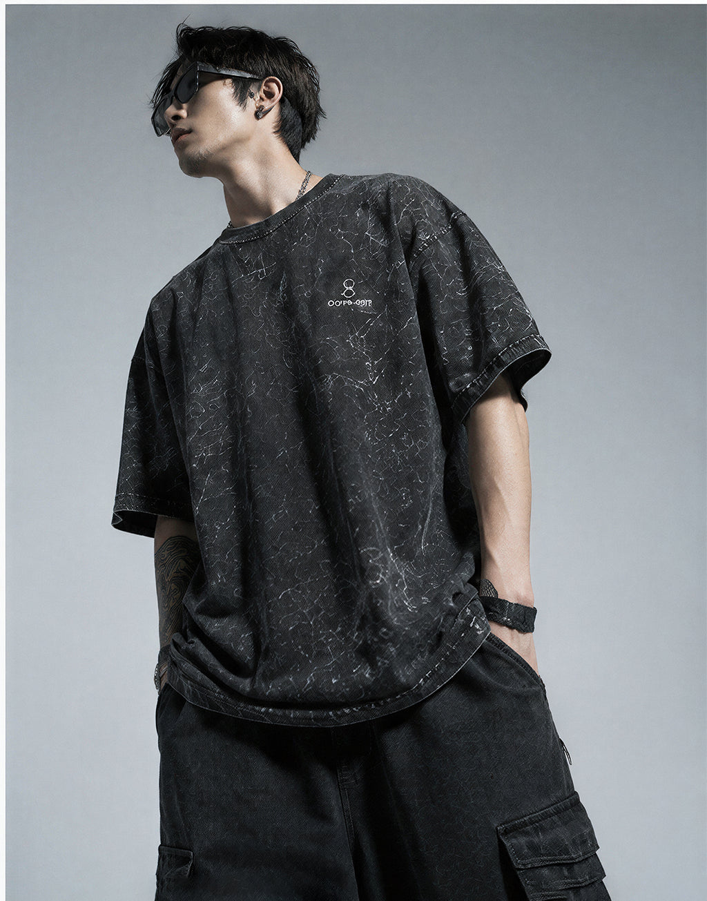 DEAD DREAMS Acid Washed Oversized Tee