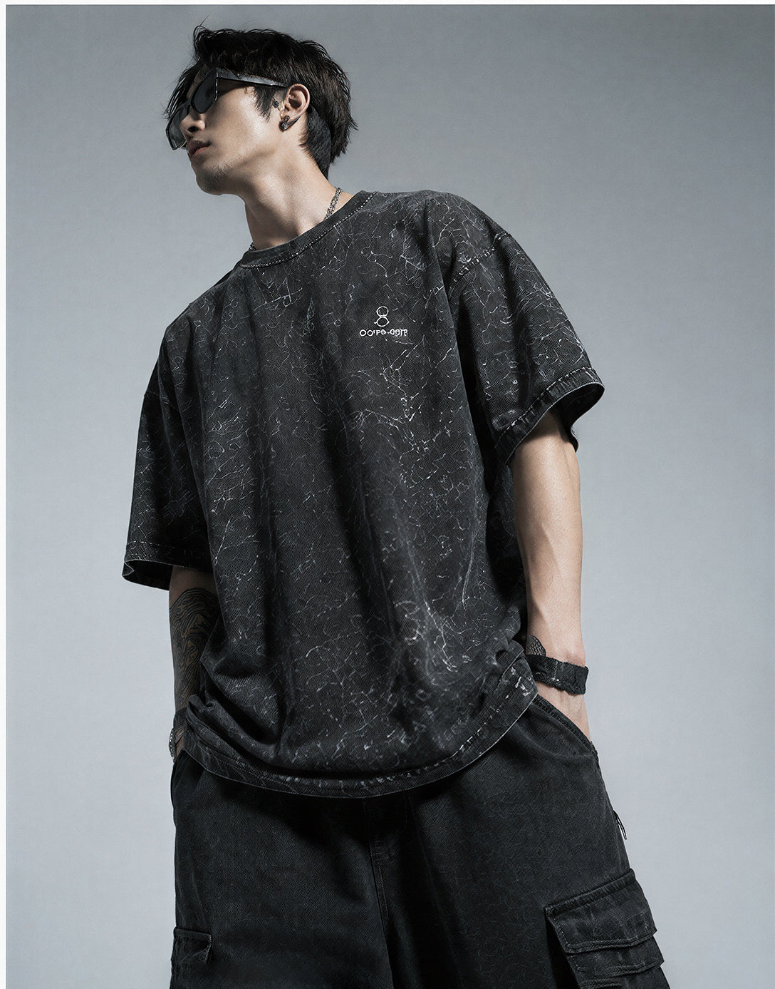 DEAD DREAMS Acid Washed Oversized Tee