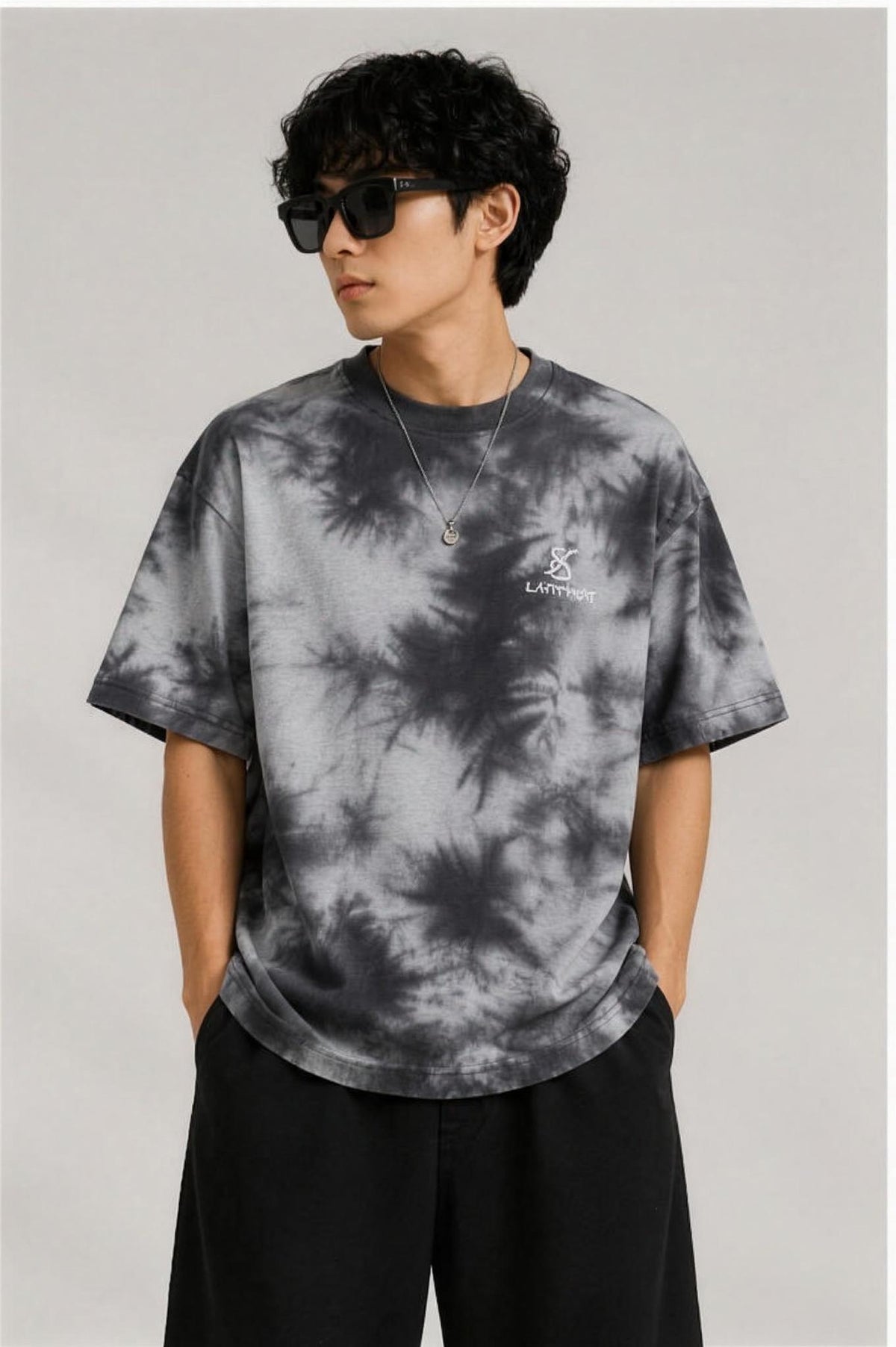 Plain Unisex Tie Dye Oversized T-Shirt