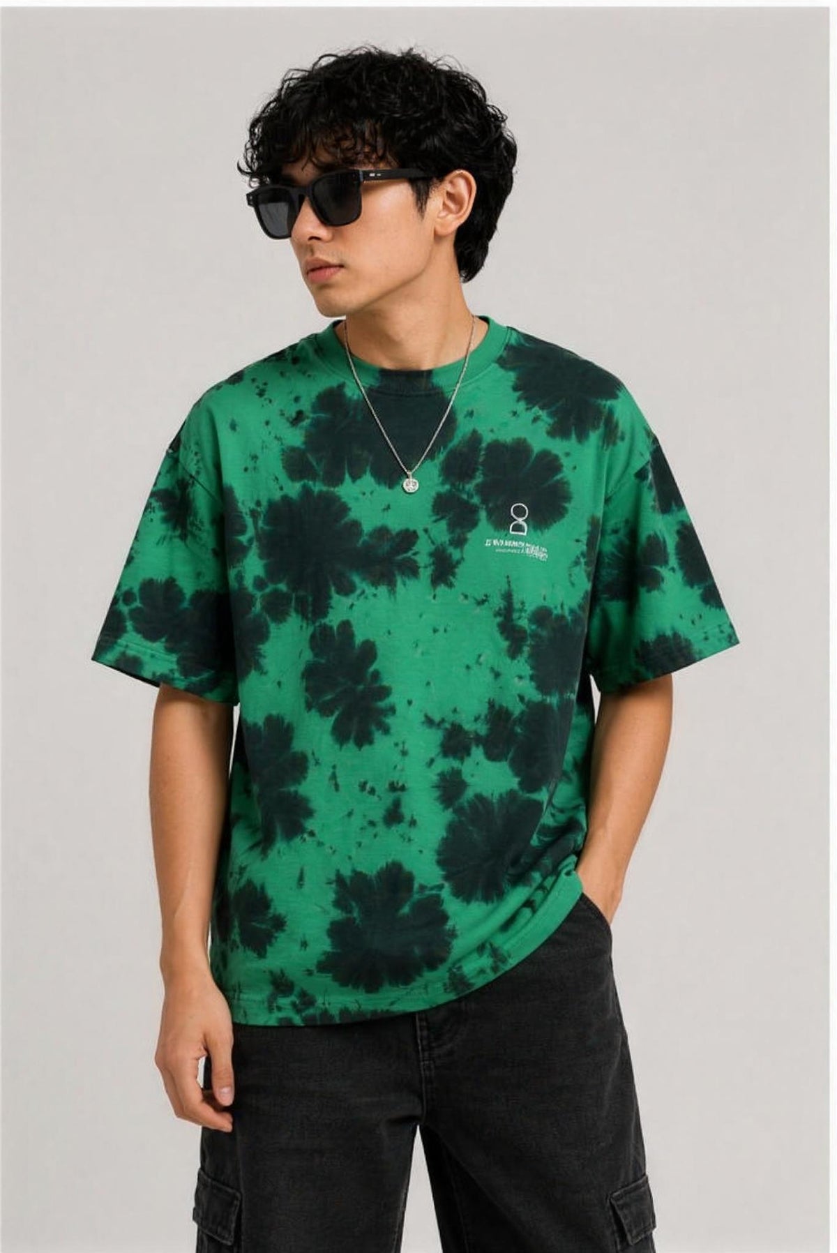 Plain Unisex Tie Dye Oversized T-Shirt
