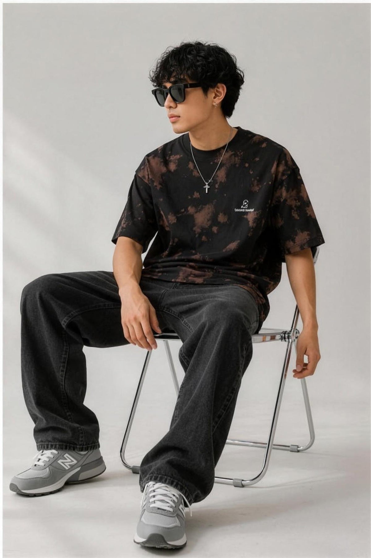 Plain Unisex Tie Dye Oversized T-Shirt
