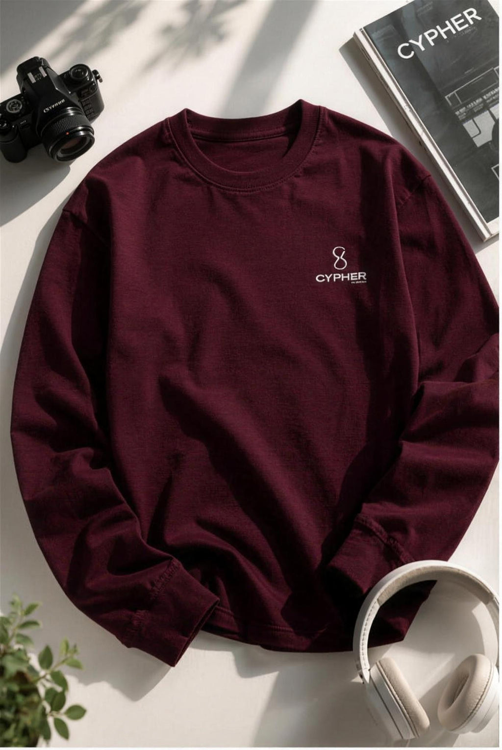Plain Men's Full Sleeve T-Shirt