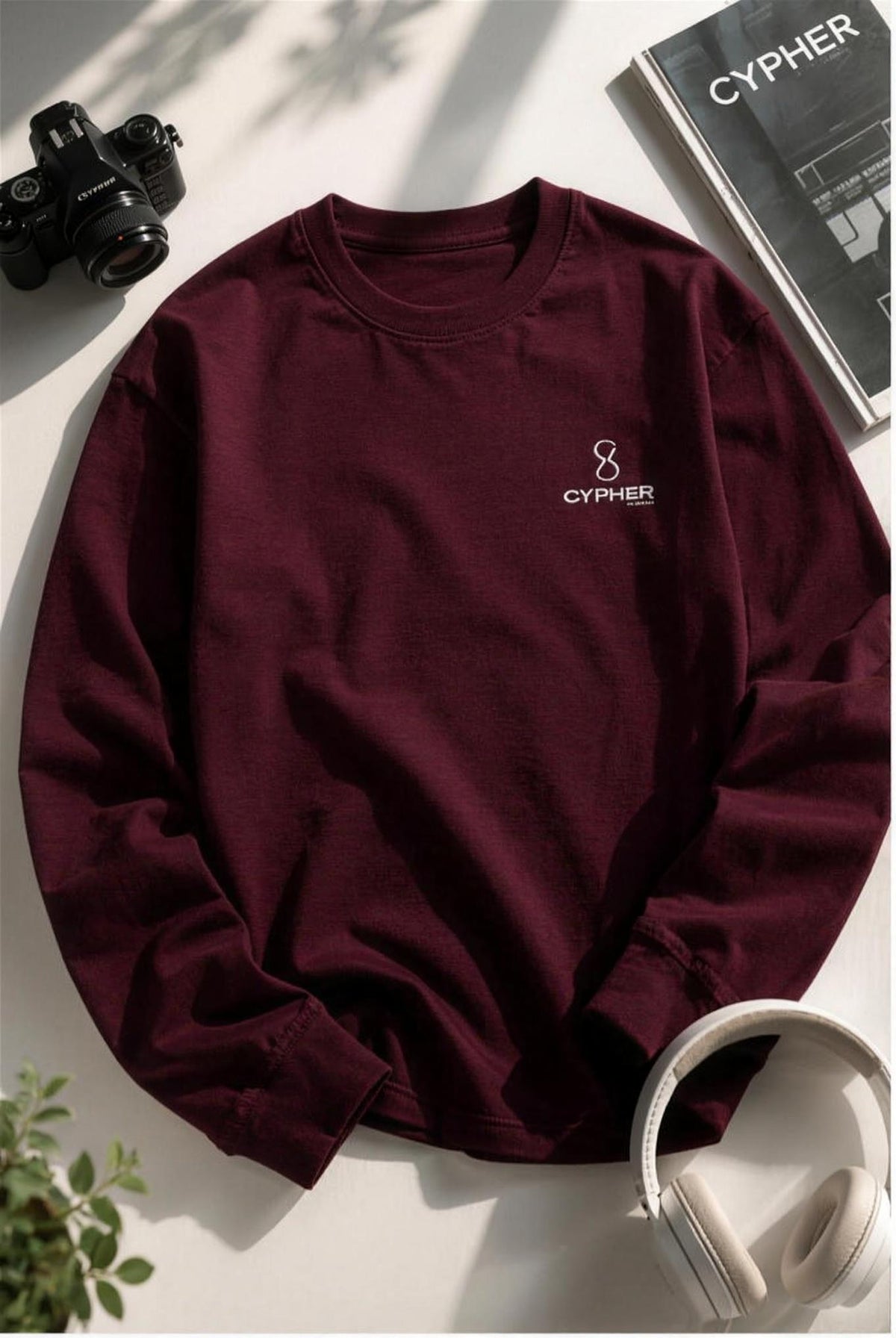 Plain Men's Full Sleeve T-Shirt