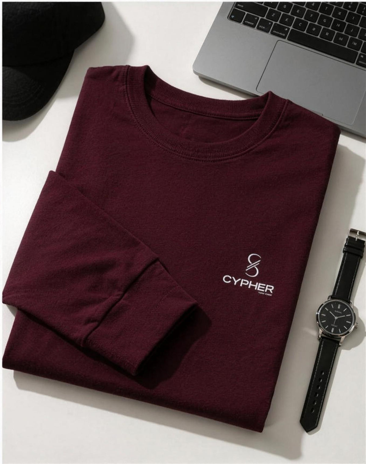 Plain Men's Full Sleeve T-Shirt