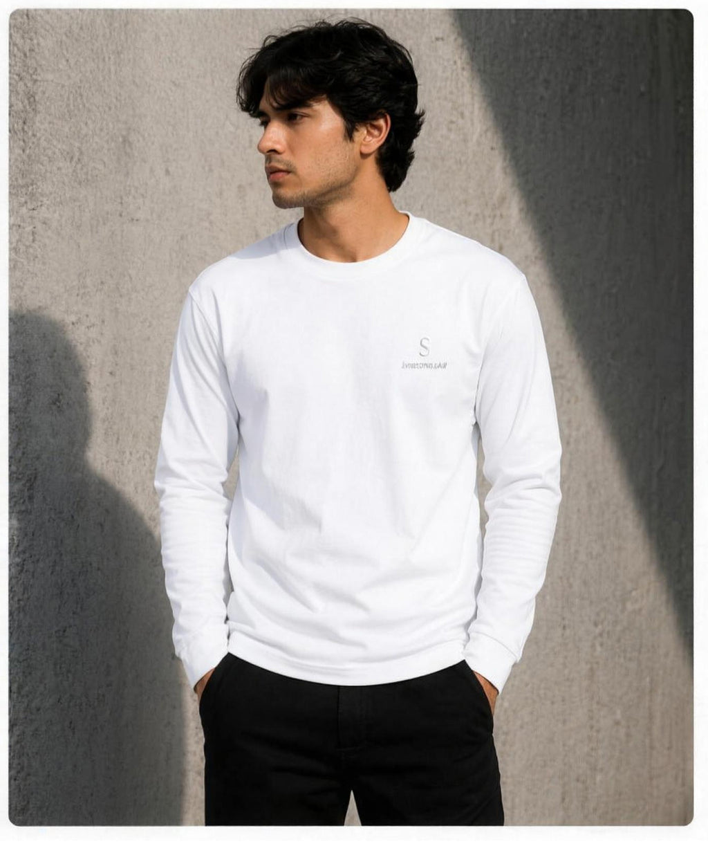 Plain Men's Full Sleeve T-Shirt