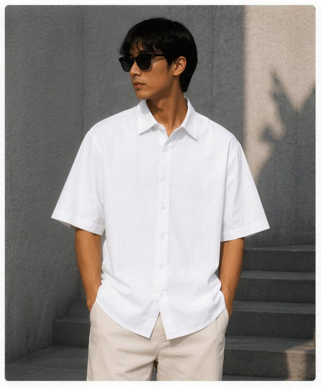 Plain Unisex Oversized Shirt