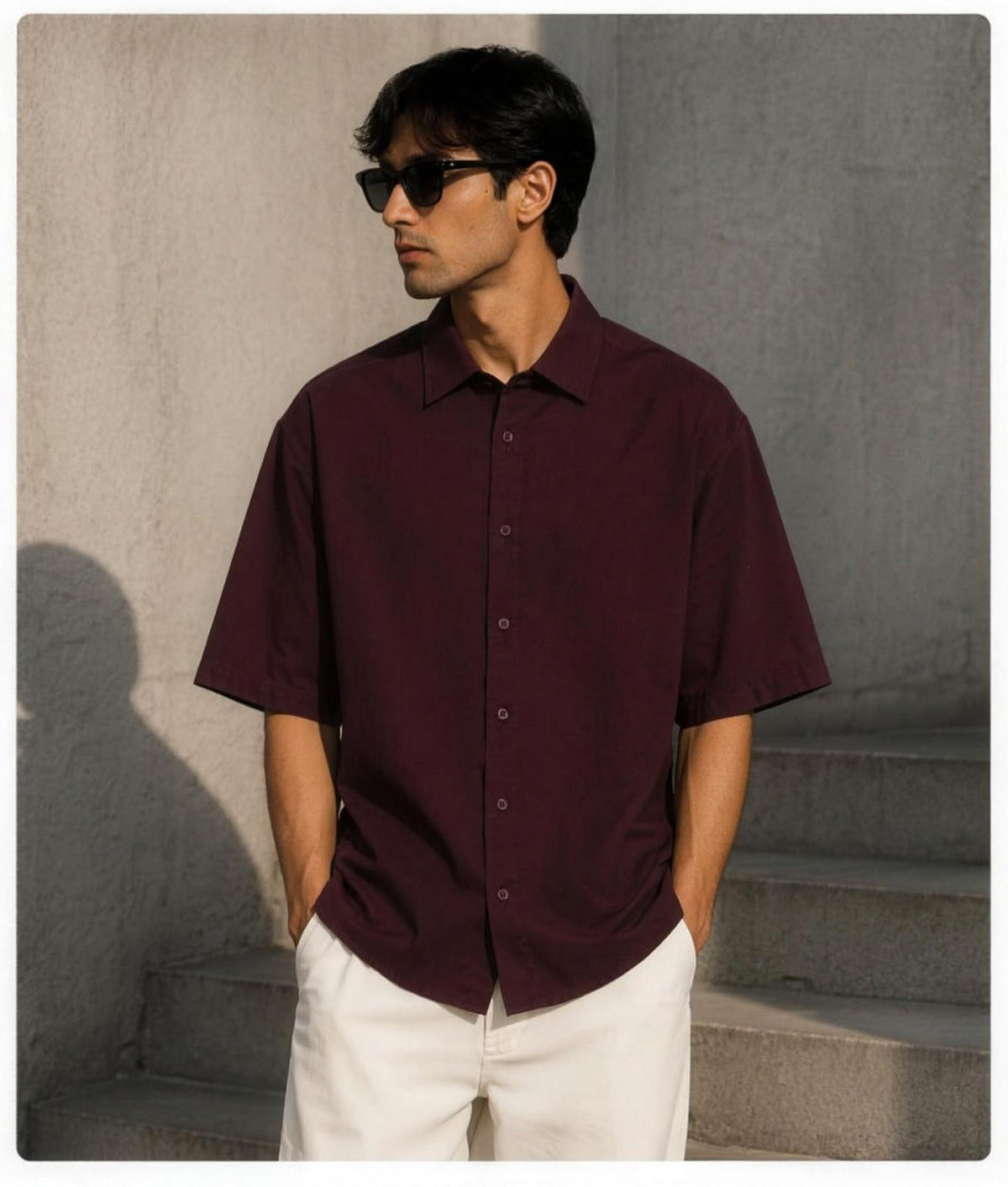 Plain Unisex Oversized Shirt