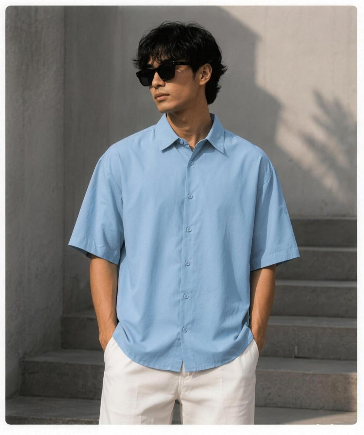 Plain Unisex Oversized Shirt