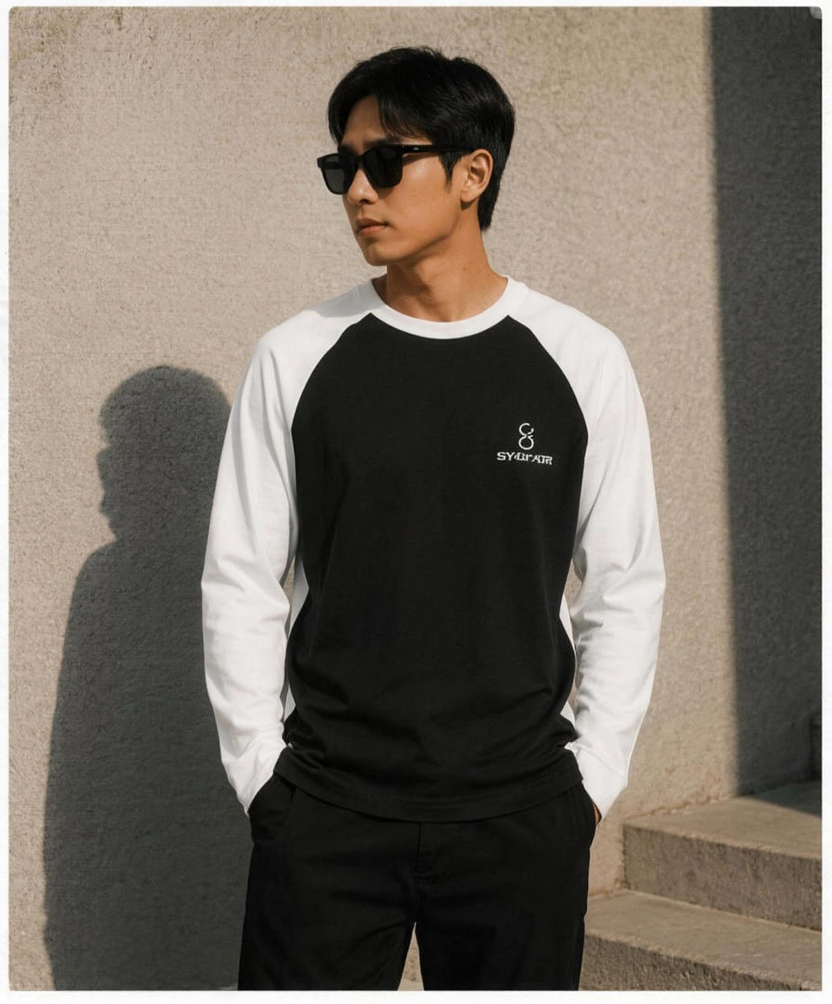 Plain Unisex Raglan T-Shirt