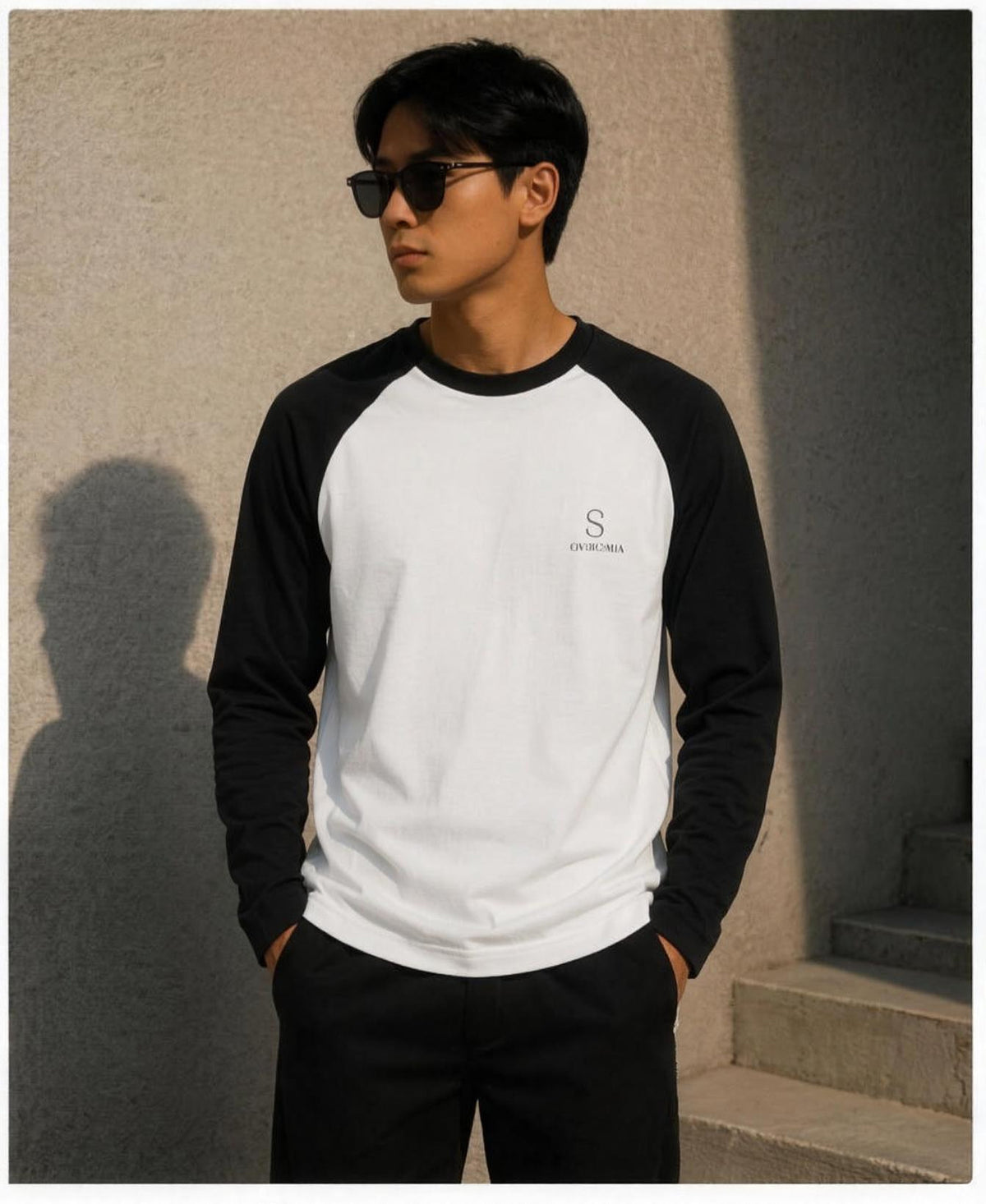 Plain Unisex Raglan T-Shirt
