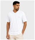 Plain Unisex V Neck T-Shirt