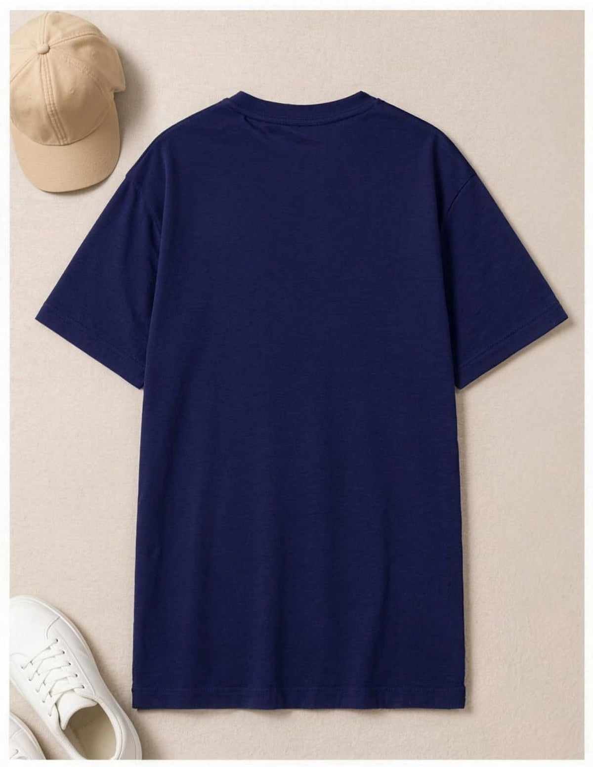 Plain Unisex V Neck T-Shirt