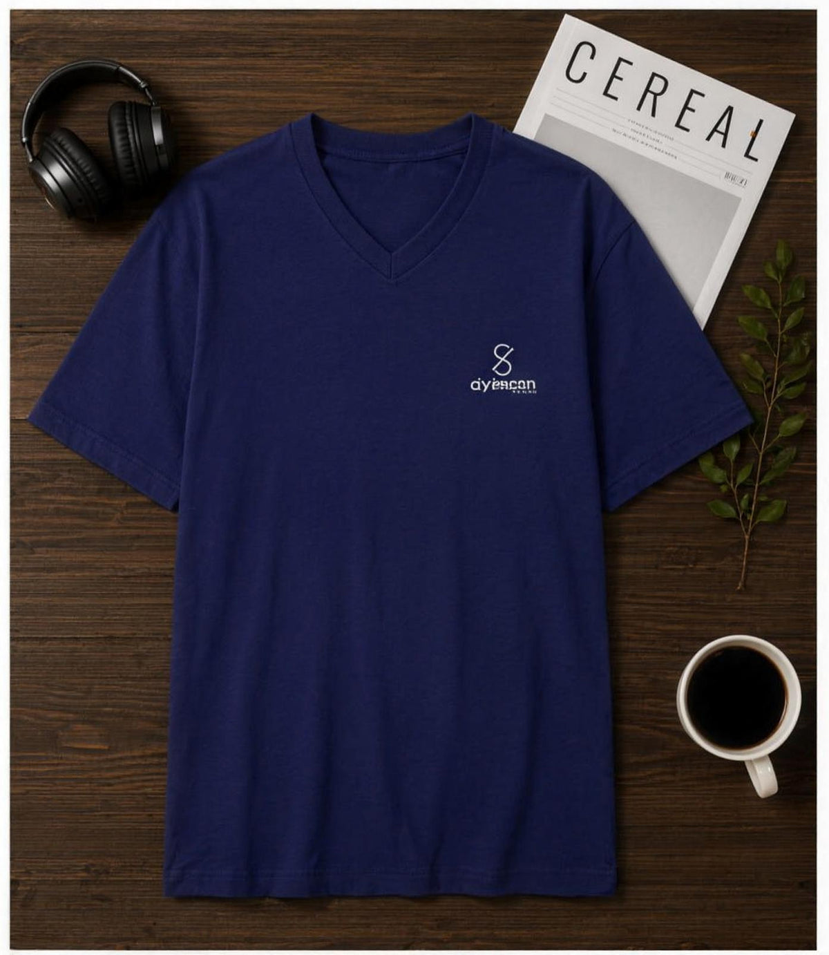 Plain Unisex V Neck T-Shirt