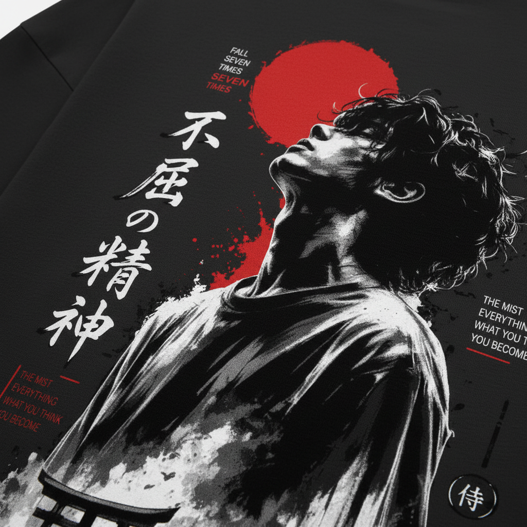 Kanji & Red Sun Detail